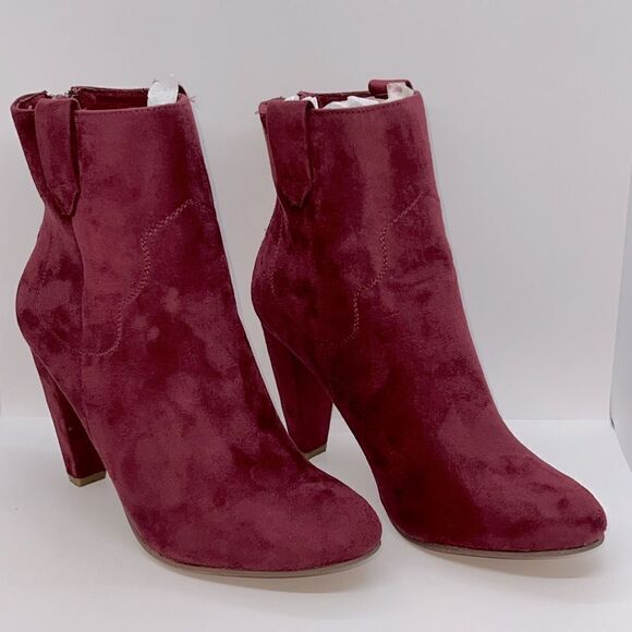 Sexy Red High Heeled Mid-Calf Boots By ShoeDazzle. Size 9.5 With A 4 Inch Heel. - Picture 6 of 7